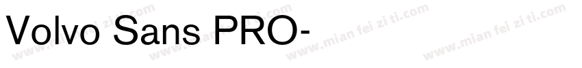 Volvo Sans PRO字体转换
